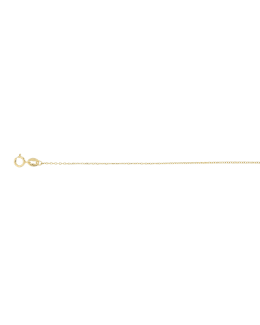 9CT Y/G HEART NCKL 1.00mm/45cm